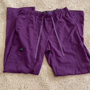 Eggplant scrub pants